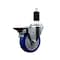 Service Caster 4'' Blue Poly Swivel 1-3/8'' Expanding Stem Caster with Brake SCC-EX20S414-PPUB-BLUE-PLB-138 - alternate 1